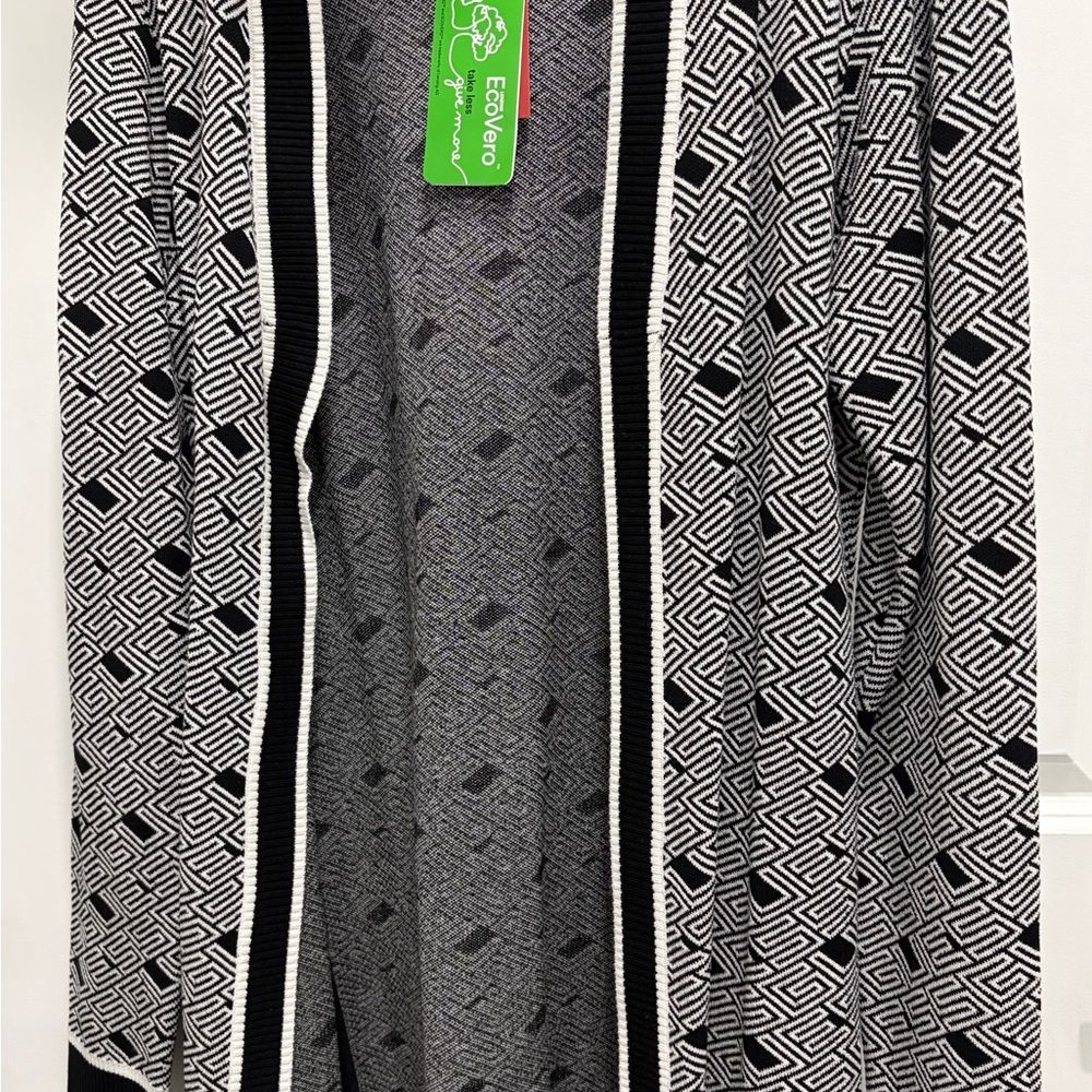 Guess Black and White Geometric Jacket